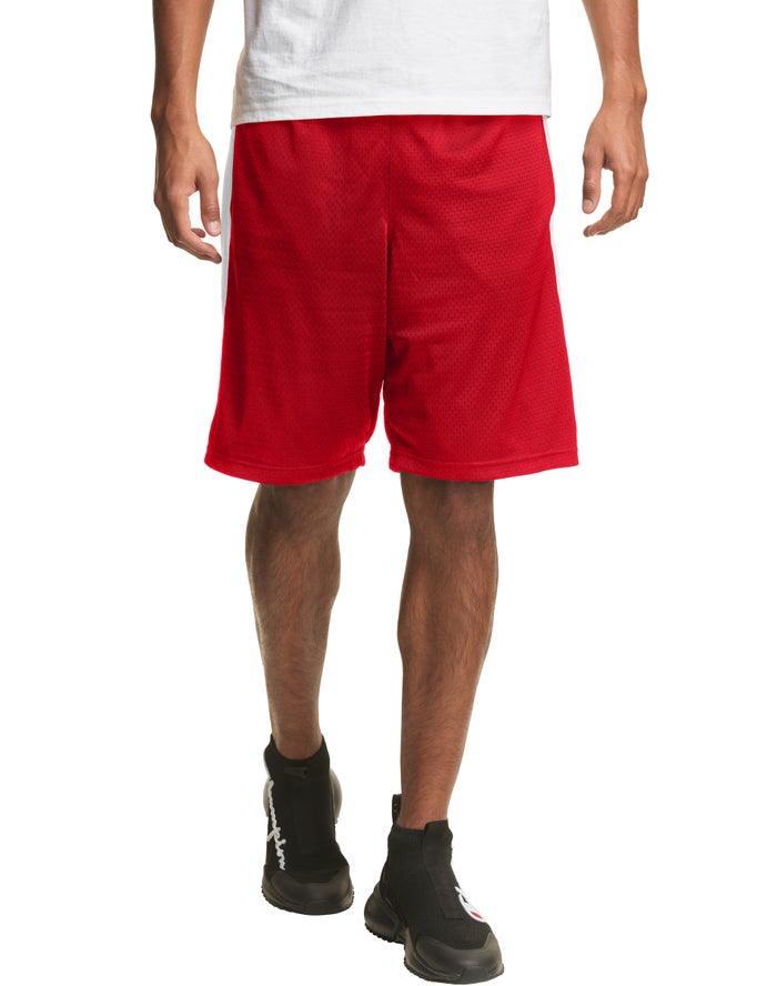 Champion Mens Shorts NZ - Mesh Basketball Red ( 5926-ILOWA )